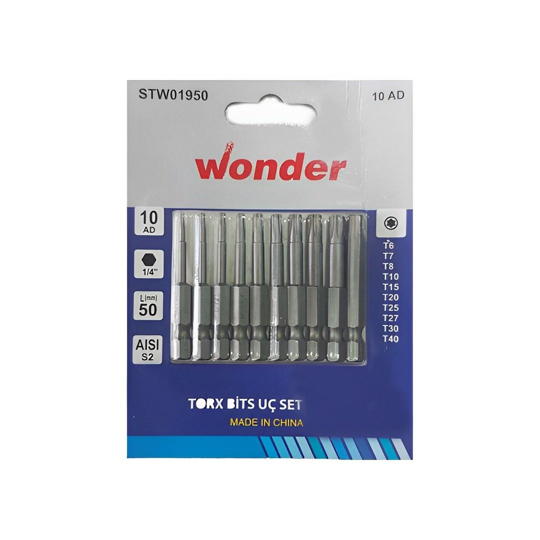 Wonder Torx Bist Uç Set 50 mm 10 Lu