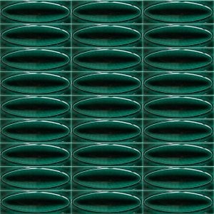 Tile,mosaic tiles,,Handmade Brick,Subway Tile, Ellipse Green Patterned Ceramic Tile,Wall & Floor Tile, set of 1 m2 ,1 sqm2 (10 sqf ) 7x21cm