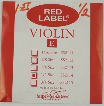 Super Sensitive Red Label E 1/2 Violin String