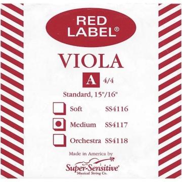 Super Sensitive Red Label A Viola String