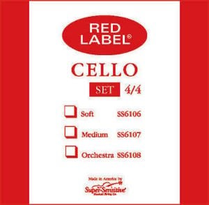 Red Label A (LA) 3/4 Cello String