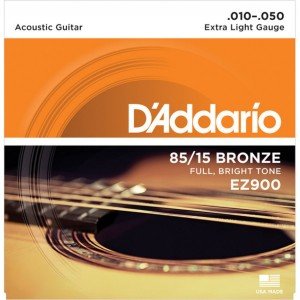 D'Addario EZ900 85/15 Bronze Acoustic Guitar String (10-50)