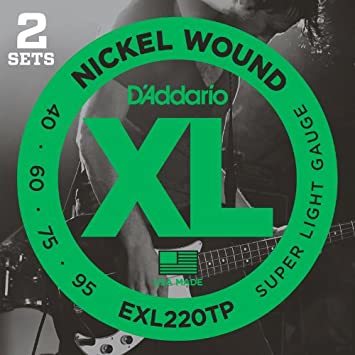 D'Addario EXL220TP Set String - Bass String 040-095 (2 Sets)