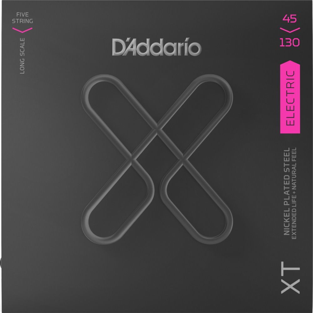 D'Addario XTB45130 Regular Light, 5-String / Long Scale Set - 5 String Bass String 45-130