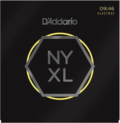 D'Addario NYXL0946 Nickel Wound, Super Light Top / Regular Bottom, 09-46 Set String - Electric Guitar String 009
