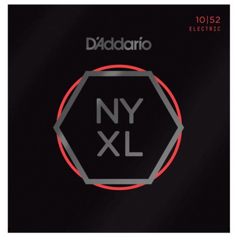 D'Addario NYXL1052 Nickel Wound Electric Guitar Strings, Light Top / Heavy Bottom, 10-52 Set String - Electric Guitar String 010-052