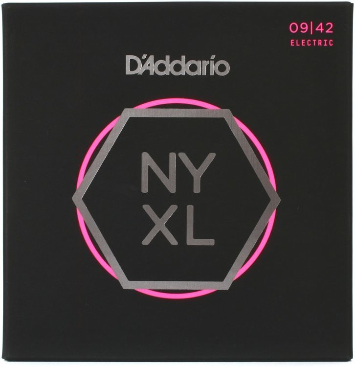 D'Addario NYXL0942 Nickel Wound, Super Light, 09-42 Set String - Electric Guitar String 009-42