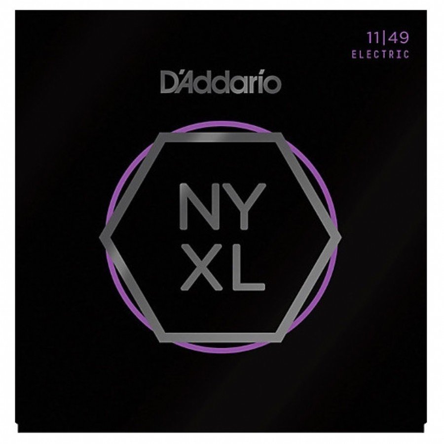 D'Addario NYXL1149 Nickel Wound Electric Guitar Strings, Medium, 11-49 Set String - Electric Guitar String 011-49