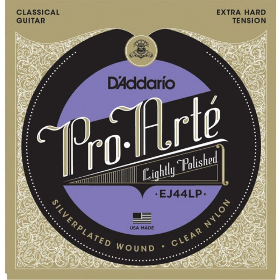 D'Addario EJ44LP Pro-Arté Lightly Polished Composite, Extra-Hard Tension Set String - Classical guitar string