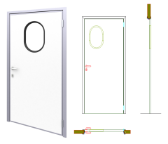 OFFICE DOOR 90x200