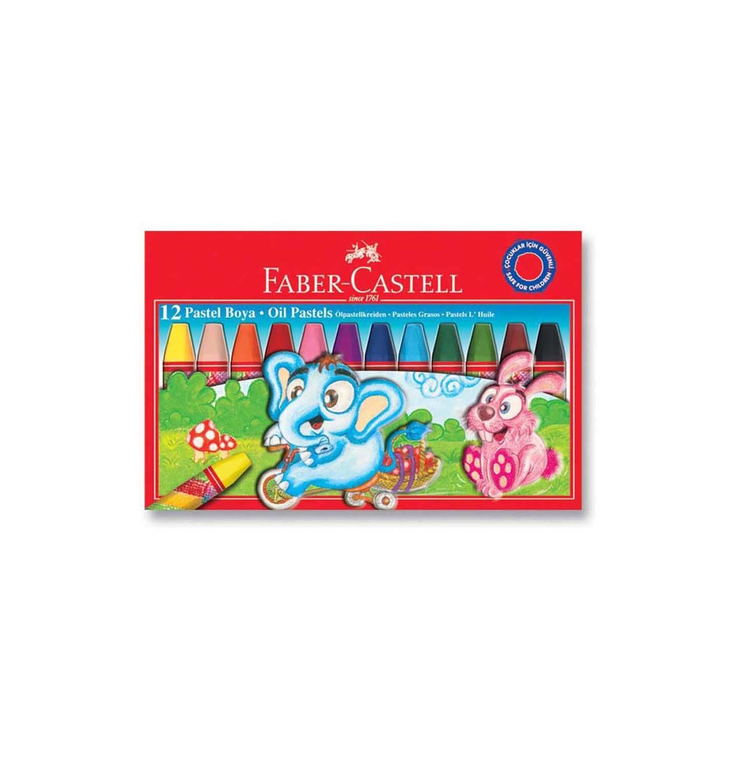 Faber-Castell Pastel Boya Karton Kutu 12 Renk