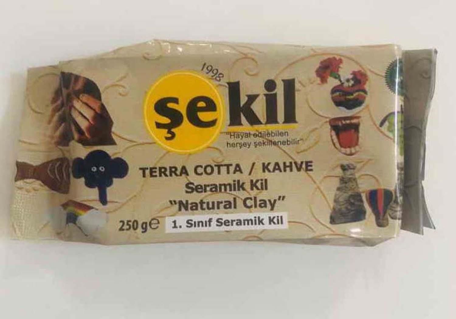 Şekil Seramik Hamuru 250G Terracotta