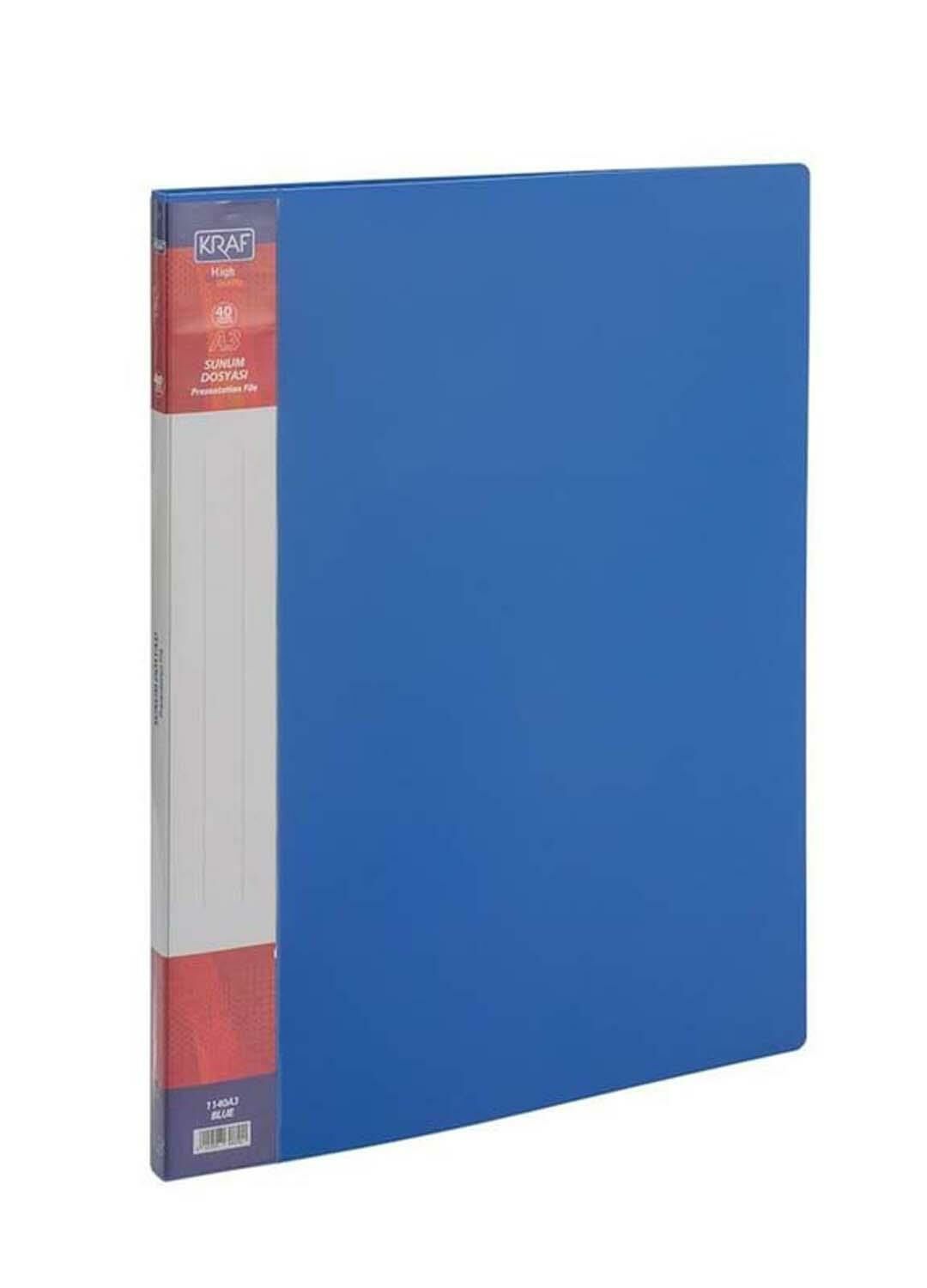 Kraf Sunum Dosyası A3 1140A3 40Lı Mavi