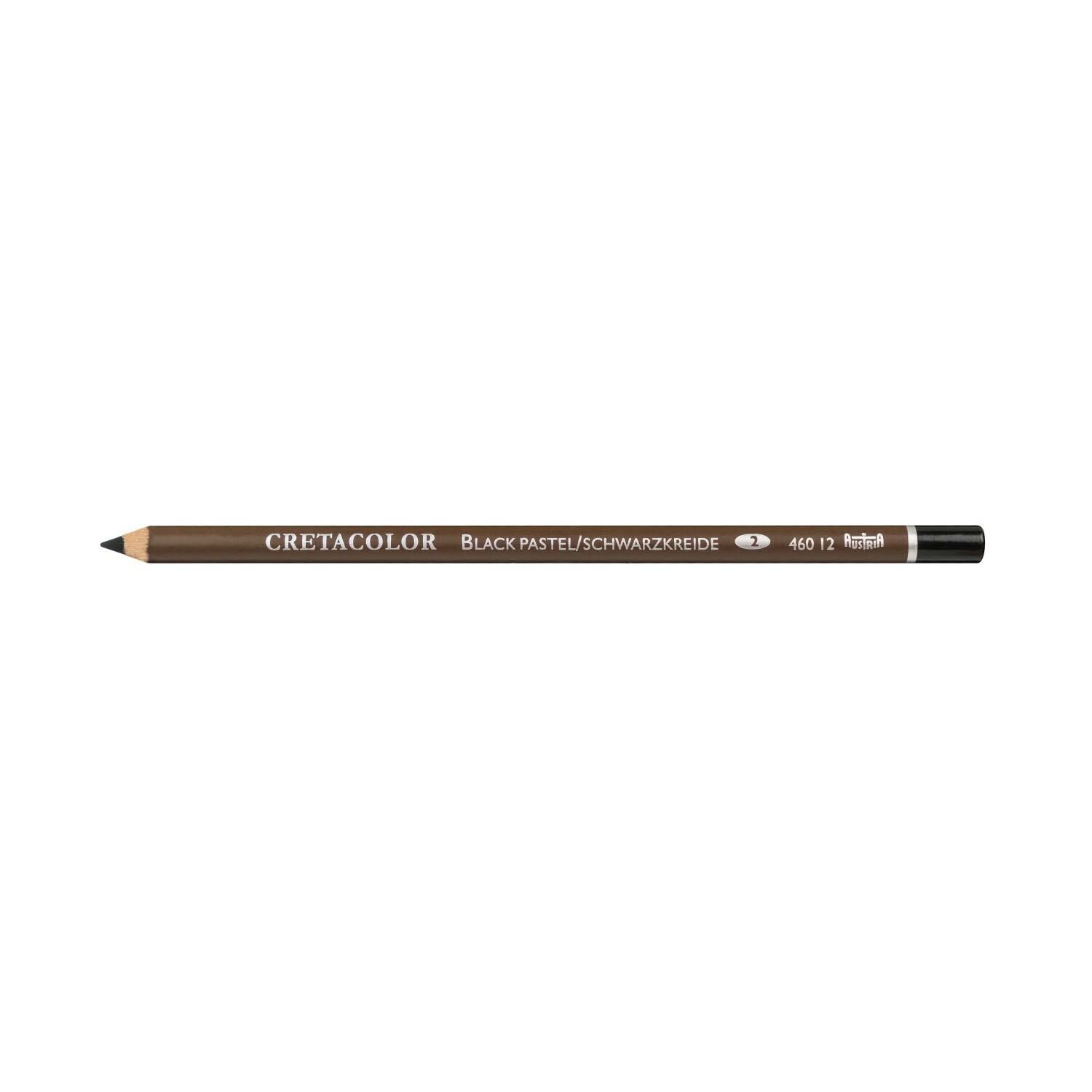 Cretacolor Black Chalk Pastel Pencils  (Siyah Tebeşir Sanatçı Çizim Kalemi) 460 12
