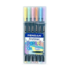 Pensan Fınelıner 6lı Pastel Pvc Kutulu