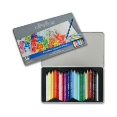 Cretacolor Aqua Monolit Sulandırılabilir Kalem Metal Kutu 36 Renk 250 36