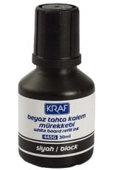 Kraf Beyaz Tahta Kalem Mürekkebi 30Ml Siyah