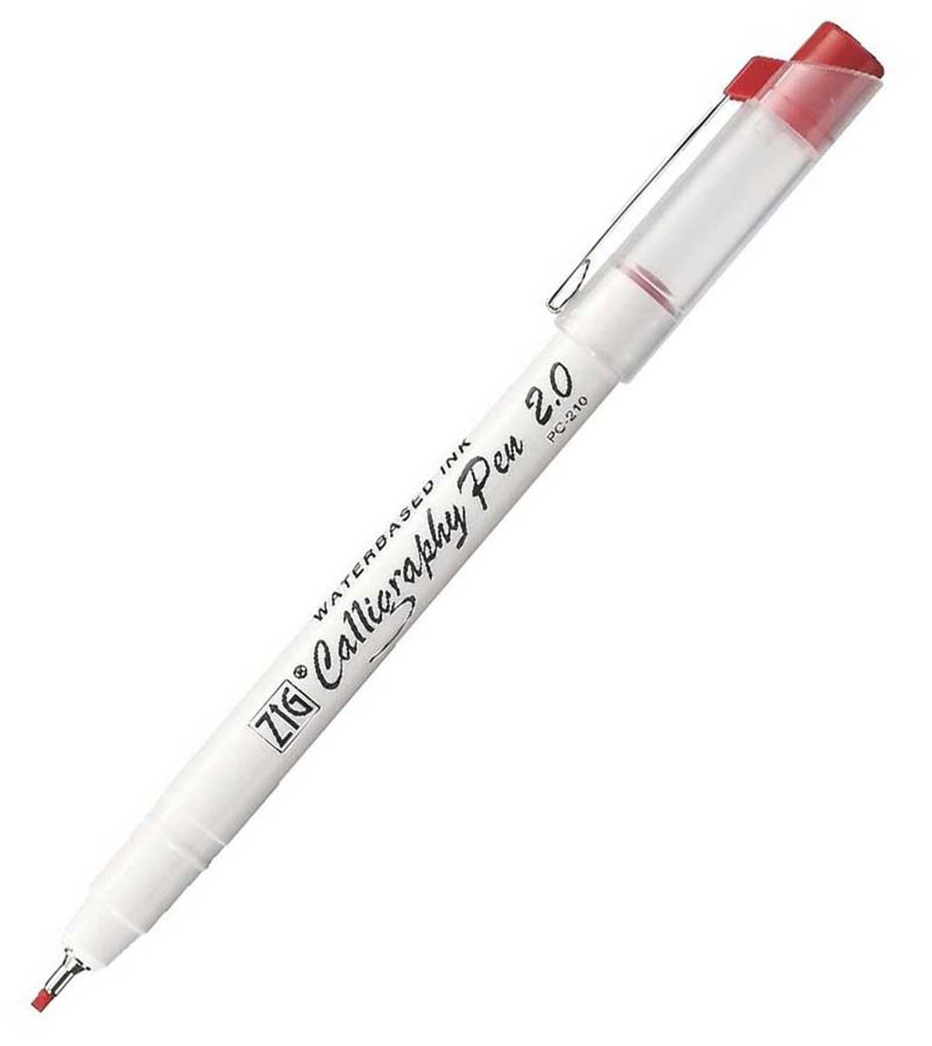 Zıg Caligrafi Kalemi Kırmızı  Pc210/2.0