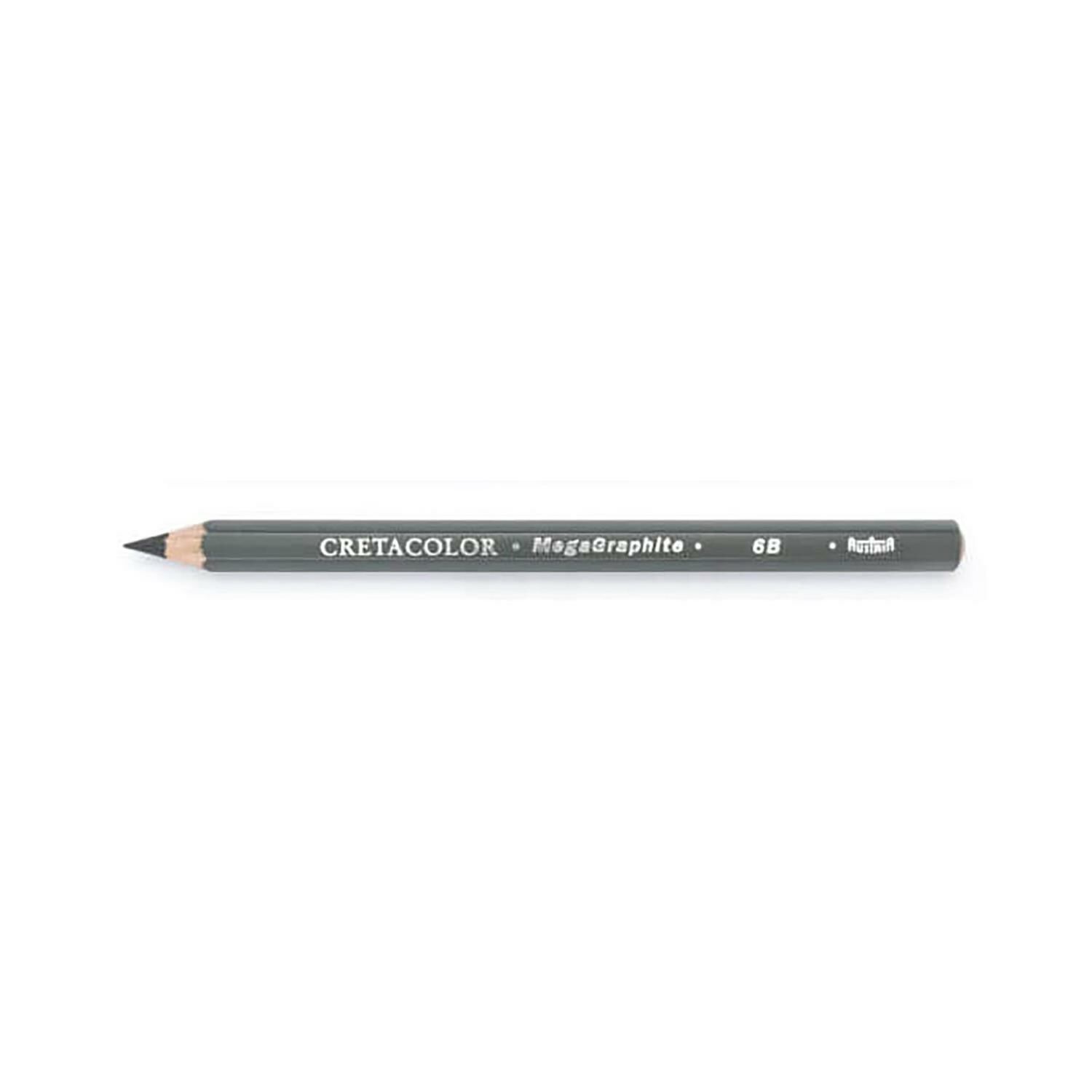 Cretacolor Mega Graphite Pencils 6B (Mega Dereceli Kalem) 170 06