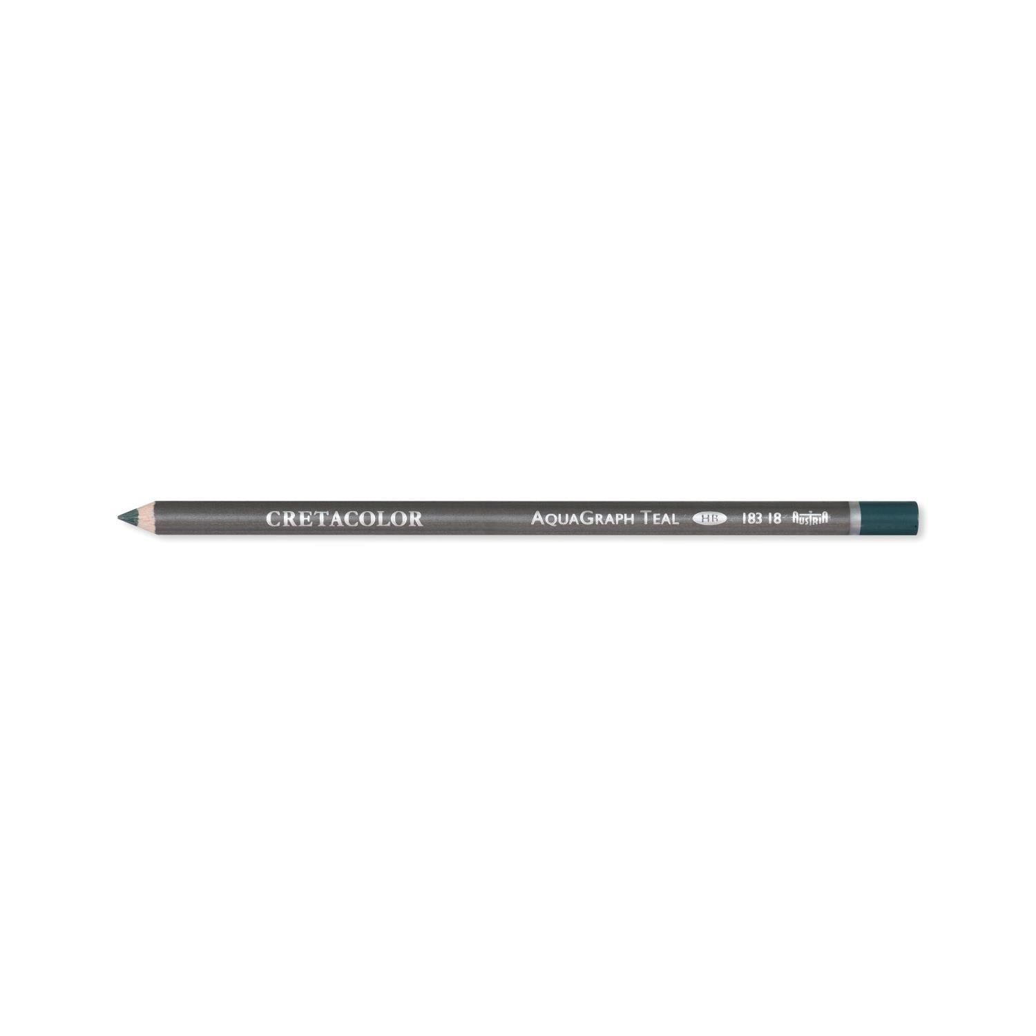 Cretacolor Aqua Graph Turkuaz Graphite Aquarell Pencils HB (Sulandırılabilir Çizim Kalemi) 183 18