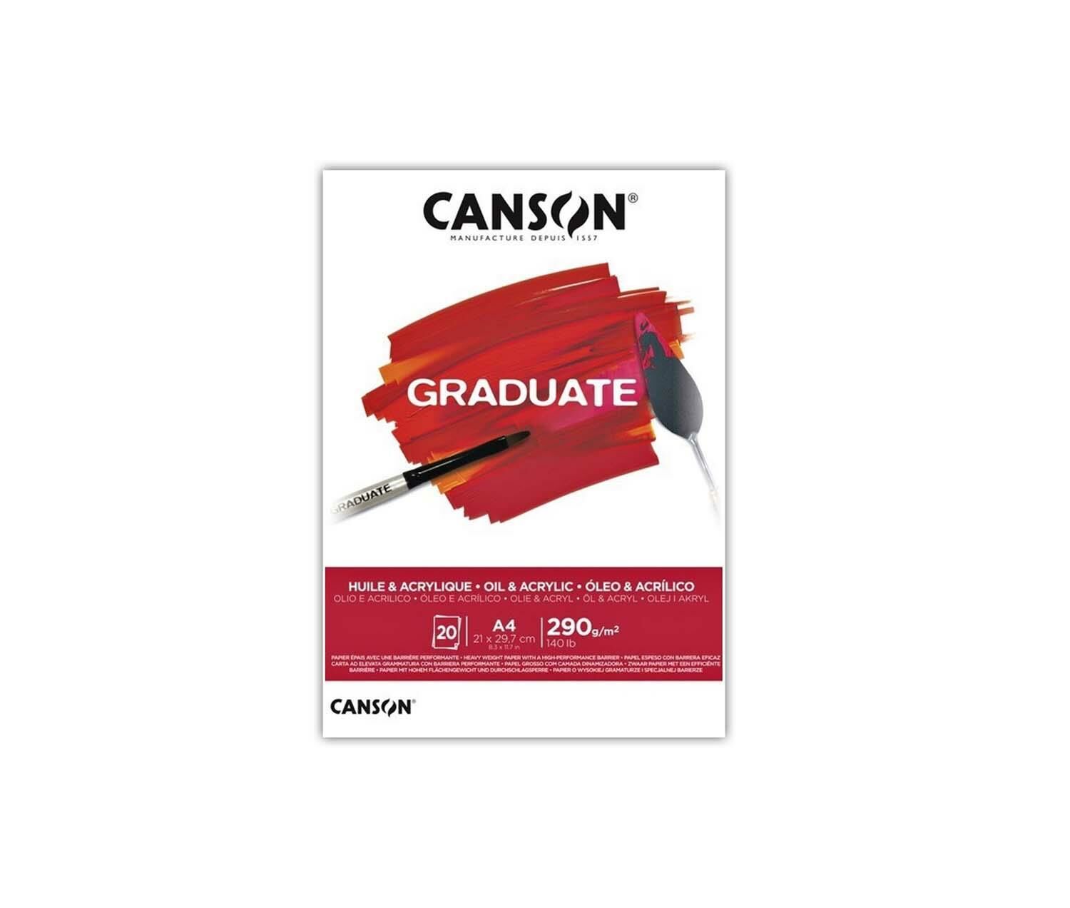 Canson Graduate Mix Blok A4 290 Gr 20 Yaprak