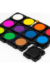 Gıpta Metalik Sulu Boya Tak Çıkart Tablet 45 mm 18 Renk