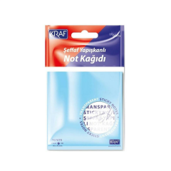 Kraf Yapışkanlı Not Kağıdı 76X76 Şeffaf Karışık 100yp 7676TR