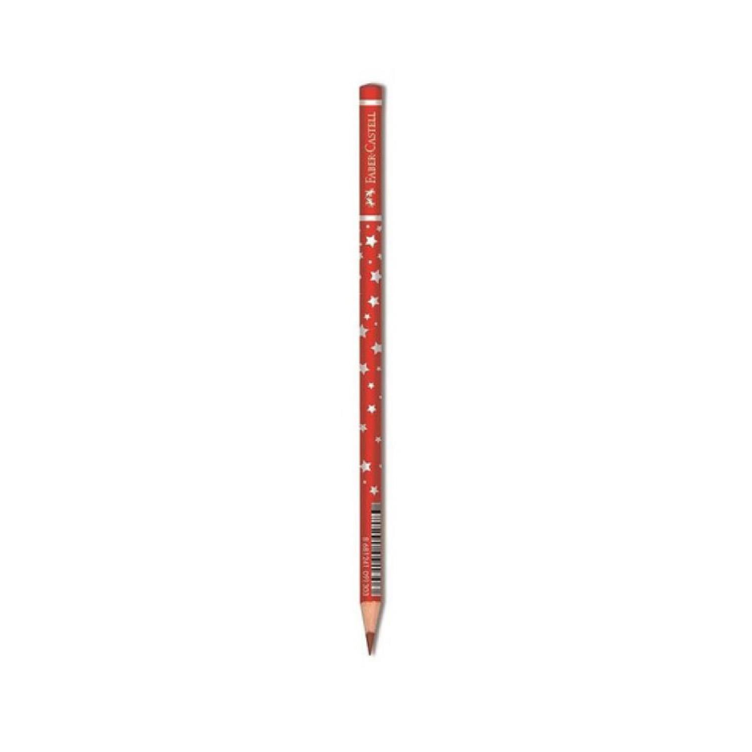 Faber-Castell B. Kalemi Yıldız Silgili Kırmızı