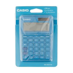 Casio MS-20UC-BK 12 Hane Mavi Masa Üstü Hesap Makinesi