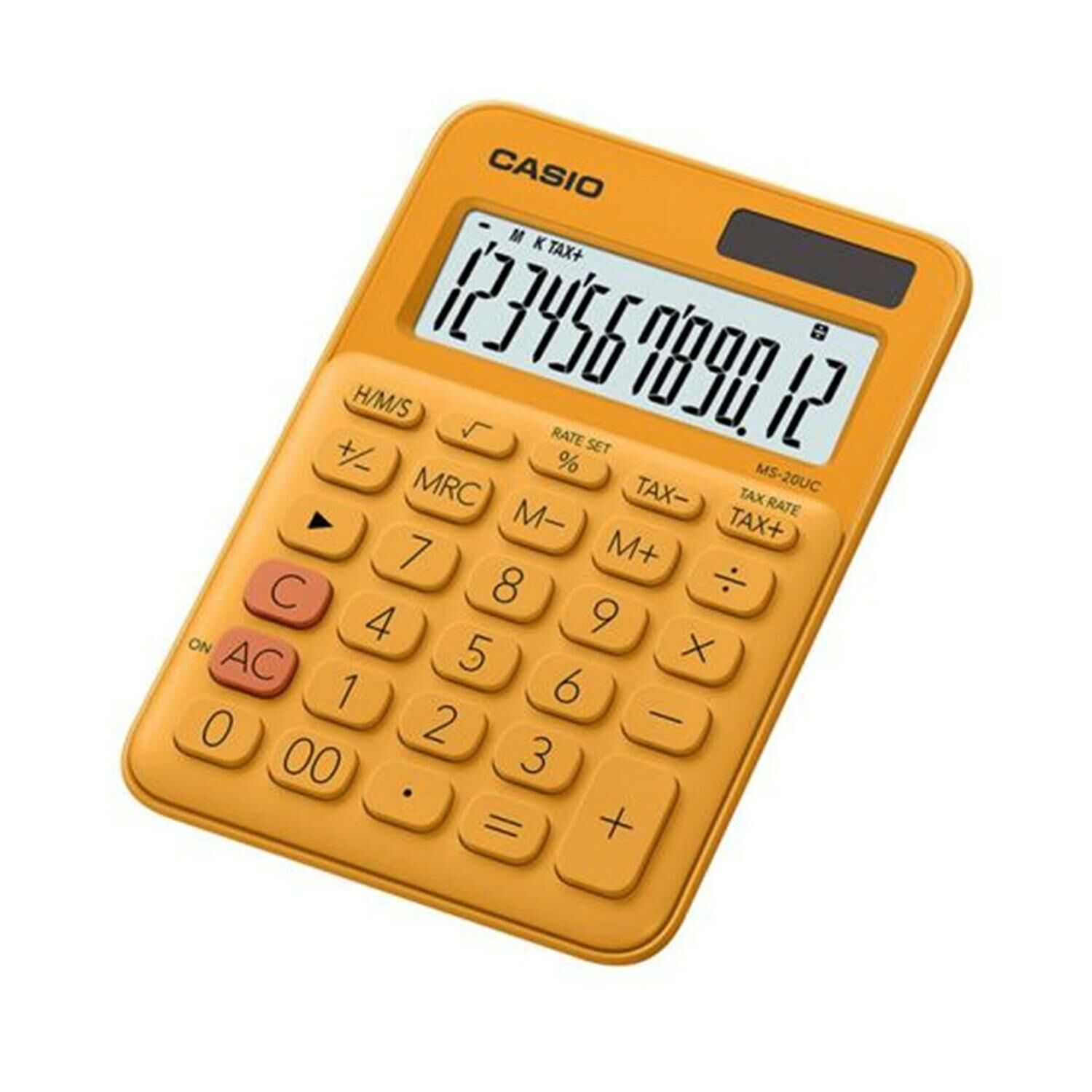 Casio MS-20UC-BK 12 Hane Turuncu Masa Üstü Hesap Makinesi