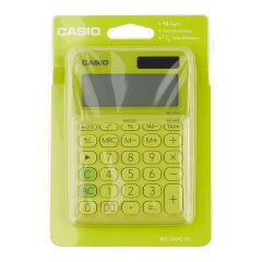 Casio MS-20UC-YG 12 Hane Sarı Masa Üstü Hesap Makinesi