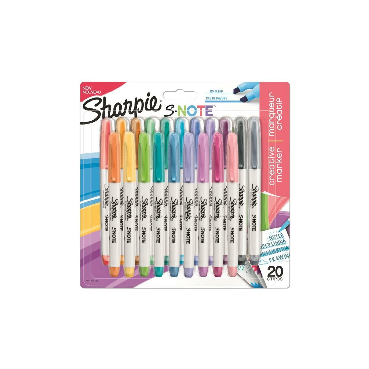 Sharpie S-Note 20 Renk Creative Markör İşaretleme Kalemi Seti 2139179