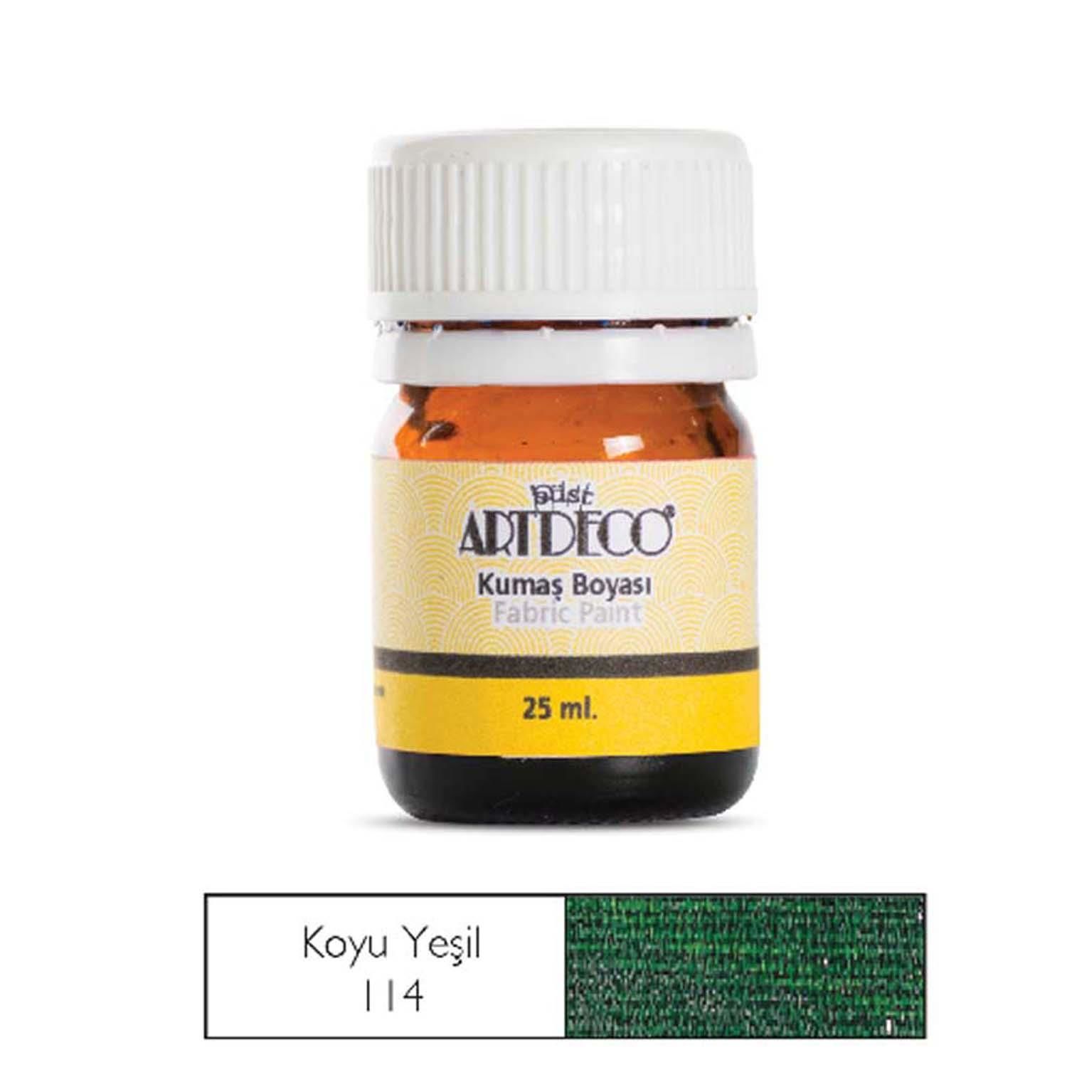 Kumaş Boya Artdeco 25Ml No:114 Koyu Yeşil