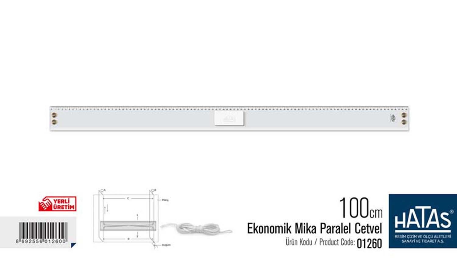 Hatas 100 Cm Paralel Cetvel