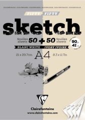Clairefontaine Sketch Blok 50+50Yp 90Gr