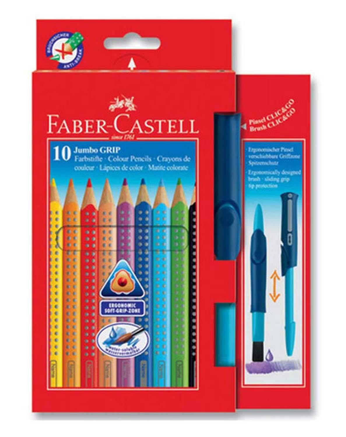 Faber-Castell Jumbo Grip Boya Kalemi 10 Renk