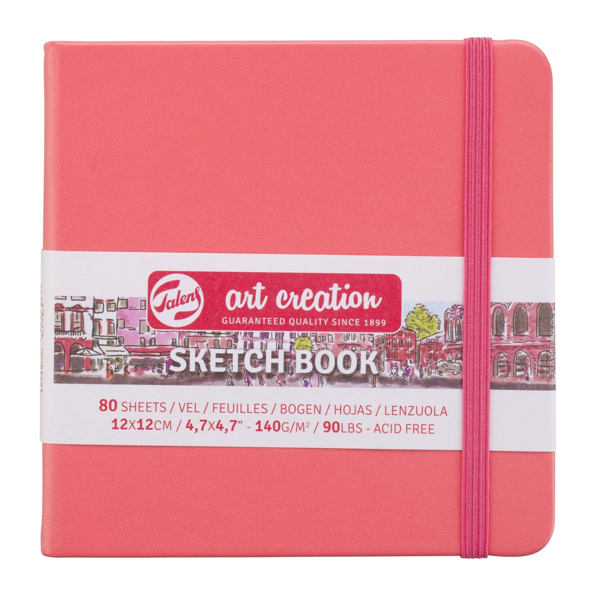 Talens Artcreation Sketch Book 12x12 140gr Coral Red