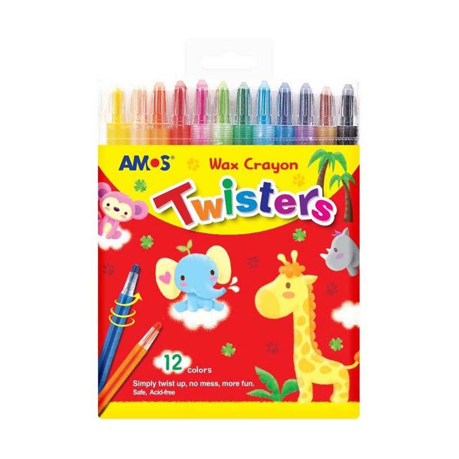 Amos Twister Pastel Boya 12 Renk