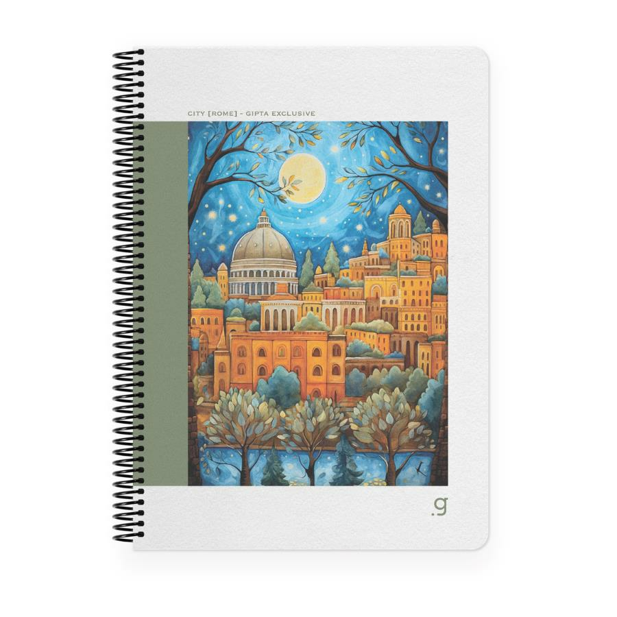 Gıpta City 17X24 80yp Kareli Sp Sert Kapak Defter 7255