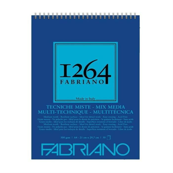 Fabriano 1264 Sketch Paper Mix Media A4 300gr 30yp Eskiz Defteri 19100643