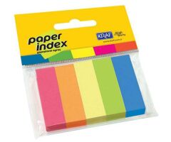 Kraf Index Kağıt 15X50Mm 5 Renk 100 Sy 1550