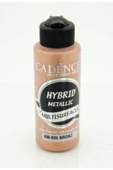 Bronz Hybrıd Metalık Akrılık Boya 120Ml Cadence