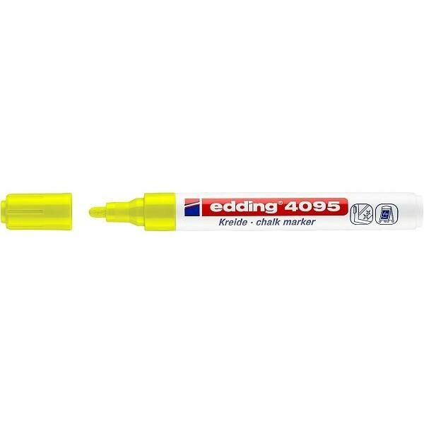 Edding Chalk Marker Fosforlu Sarı E-4095
