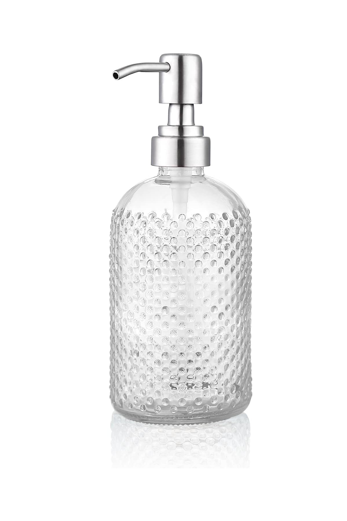 Refil Cam Banyo Sıvı Sabunluk Şeffaf - 450ml - Silver