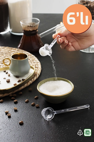 Mika Origami Şeker ve Kahve Kaşığı | Baharat Şeker Kahve Kaşığı