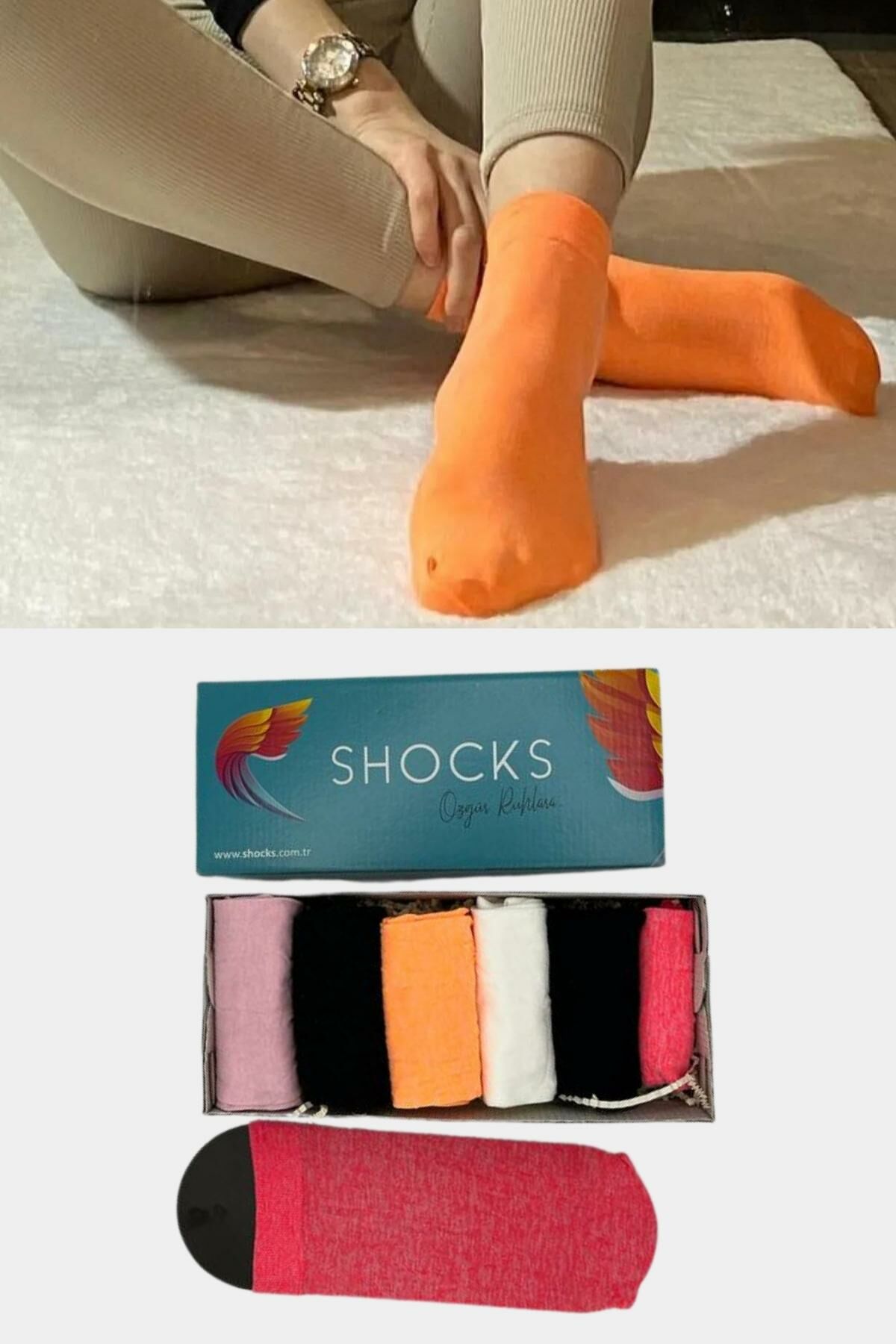 Shocks 6'lı Yeni Sezon Pamuklu Soket Çorap