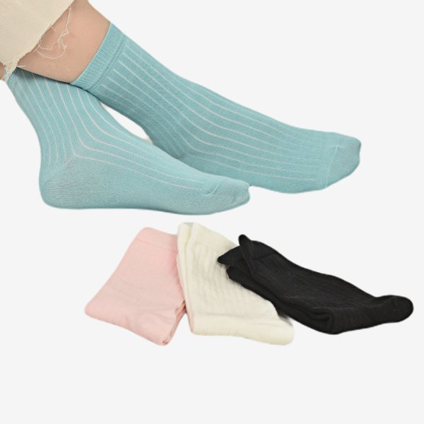 Shocks 4'lü Düz Desen Soket Çorap