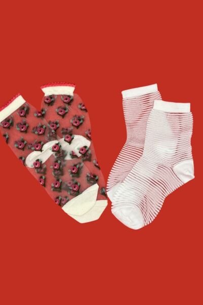 Shocks Kadın 2'li Transparan Soket Çorap