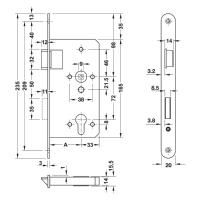 Hafele H65.03 Pn.B fon.klt.PC p.çl 65/20,içe.sl