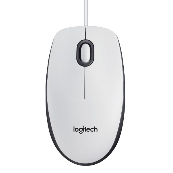 LOGITECH M100 BEYAZ KABLOLU MOUSE